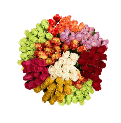 Roses Assorted Colors Assorted Colors 50 Cm
