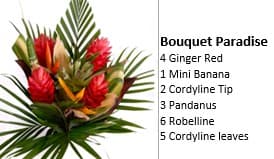 Bouquet Tropical Paradise Rt 21stems