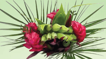 Bouquet Tropical Mini 45cm Rt 23stem