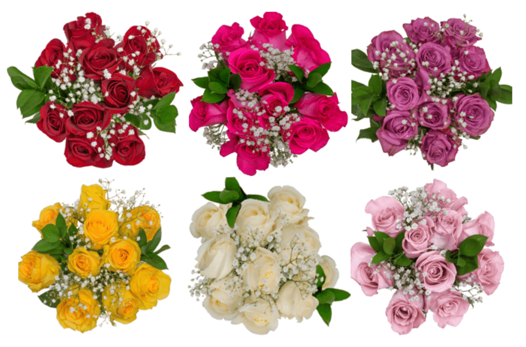Bqt Rose C/r 1 Gy/1gr - 6 Stems G 40