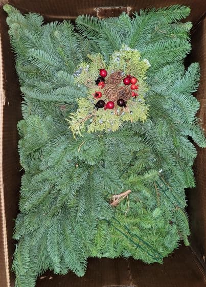 X-mas Crosses Greens 30" Inch Dlx